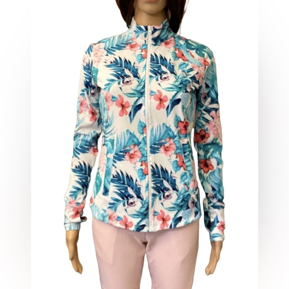 Tommy Bahama Women's Golf Tennis Paddle Long Sleeve Full Zip Jacket Size S - NWT